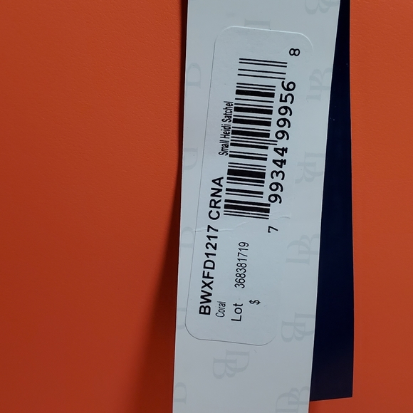 Dooney & Bourke Wexford Leather Small Heidi Satchel/ coral - Picture 7 of 10